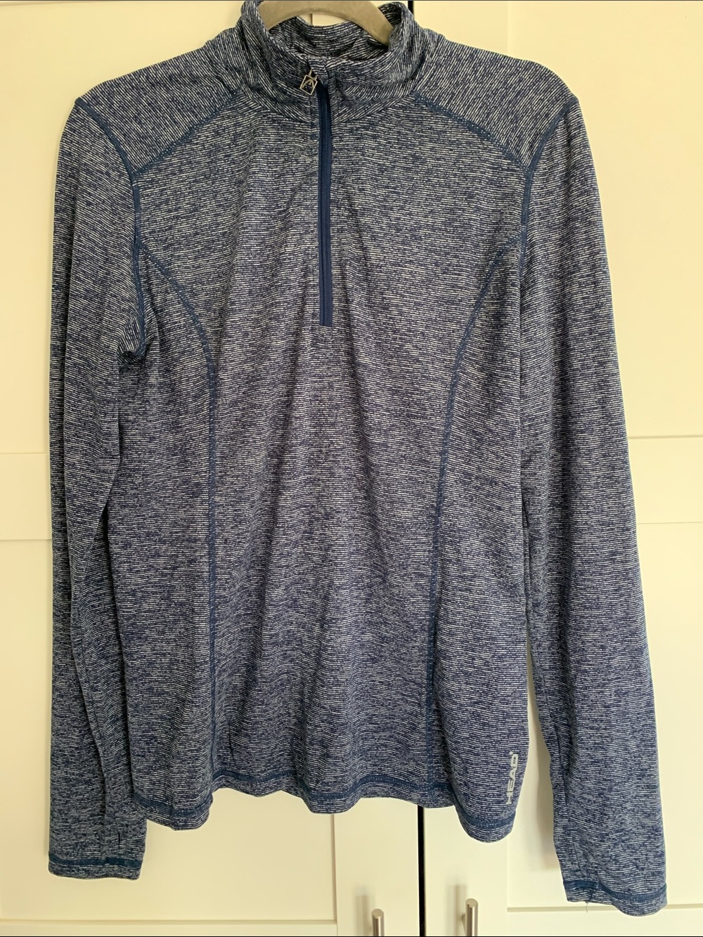 Head Navy Heathered Performance Pullover